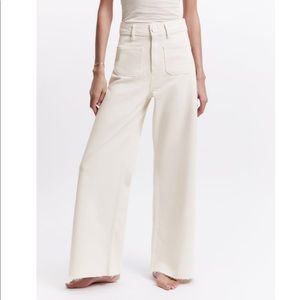 Zara Marine Straight Patch Pocket Jeans